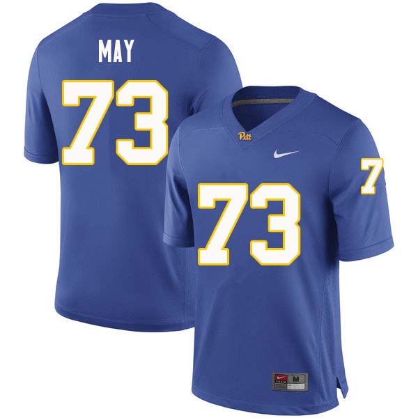 Men #73 Mark May Pittsburgh Panthers College Football Jerseys Sale-Royal